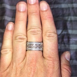 Faux diamond ring